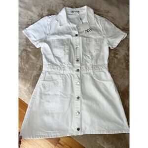 Zara z1975 mini denim dress size XL